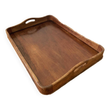 Old large wooden tray