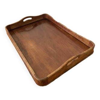 Old large wooden tray