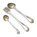Coffret couverts individuel en métal argenté