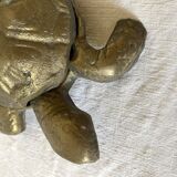 Brass turtle ashtray