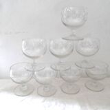 Verres anciens ciselés
