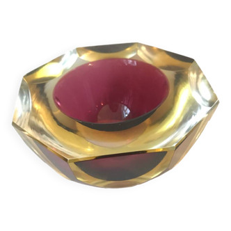 Sommerso ashtray Flavio Poli, Murano