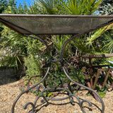 Table de jardin en fer forgé