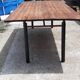 Industrial iron and wood table