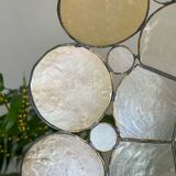 Mother-of-pearl and brass lampshade