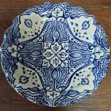 Antique ceramic dish, Morocco, Safi, signed