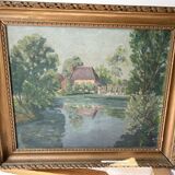 Signed painting H Boquet