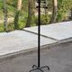 Vintage industrial coat rack in black steel