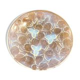Opalescent glass cup "Les noisettes" Art Deco, André Delatte