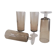 4 flutes in smoked glass 1970s