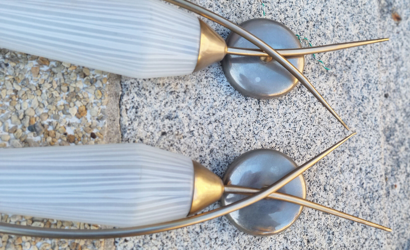 Pair of appliques, Lunel edition, vintage, Paris, 50s