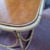 Square rattan coffee table