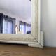 19th century mirror with patinated frame — Elegance and authenticity 45 x 39 cm
