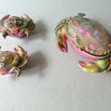 Set salt shaker, pepper and mustard maker, dabbling, crabs