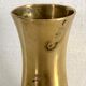 Old gilded brass vase