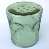 1970s (lot 2) 6 orangeade glasses Bubble and coloured glass