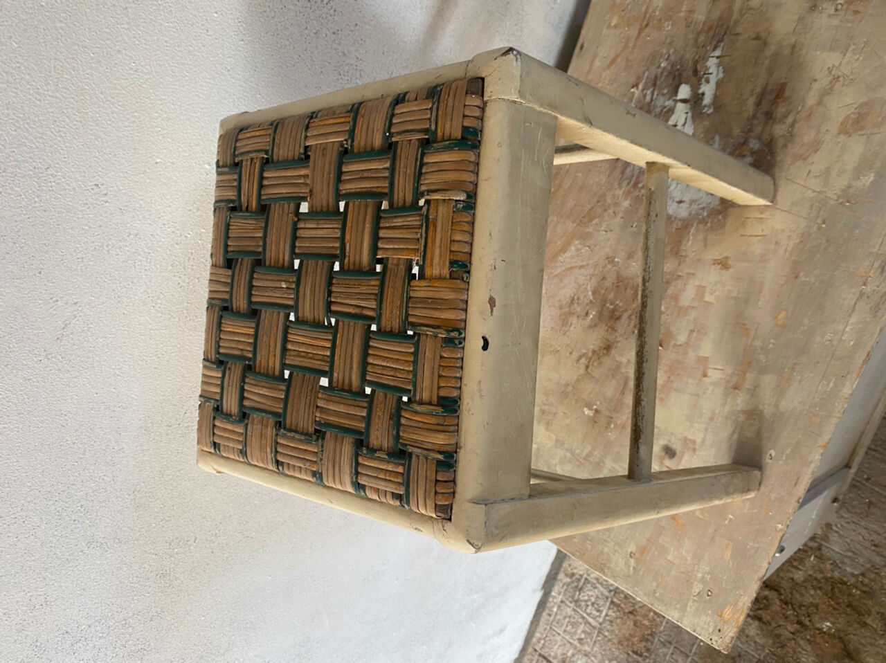 Vintage wooden stool