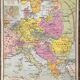 Old school map Hatier Brunhes 1, 1930 - Central Europe