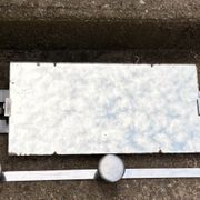 Vintage Wall Mirror with Hooks, Chrome & Mercury Glass, Space Age, 60s/70s