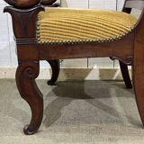 Pair of 19th century mahogany armchairs with crossbars