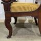 Pair of 19th century mahogany armchairs with crossbars