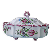 Earthenware vegetable dish in Lunéville style