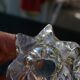 Petit Vase vintage en Cristal de Daum - H 8,5cm