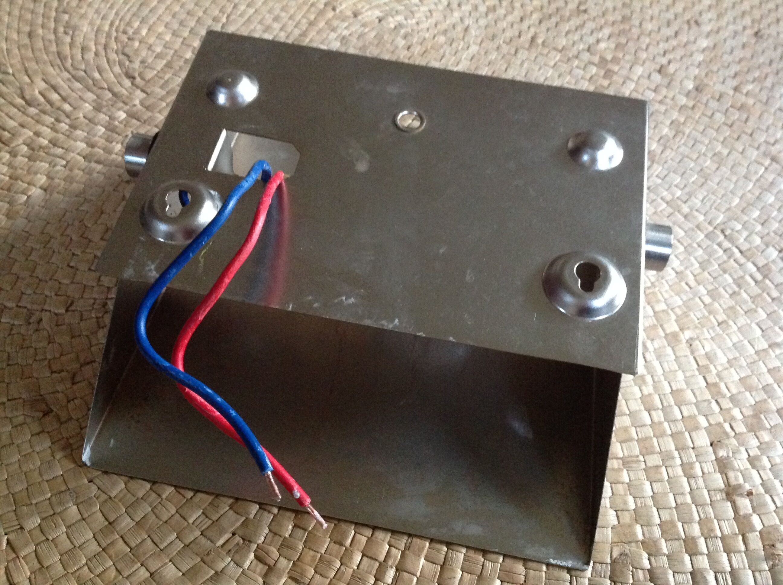 Pair of metal wall light