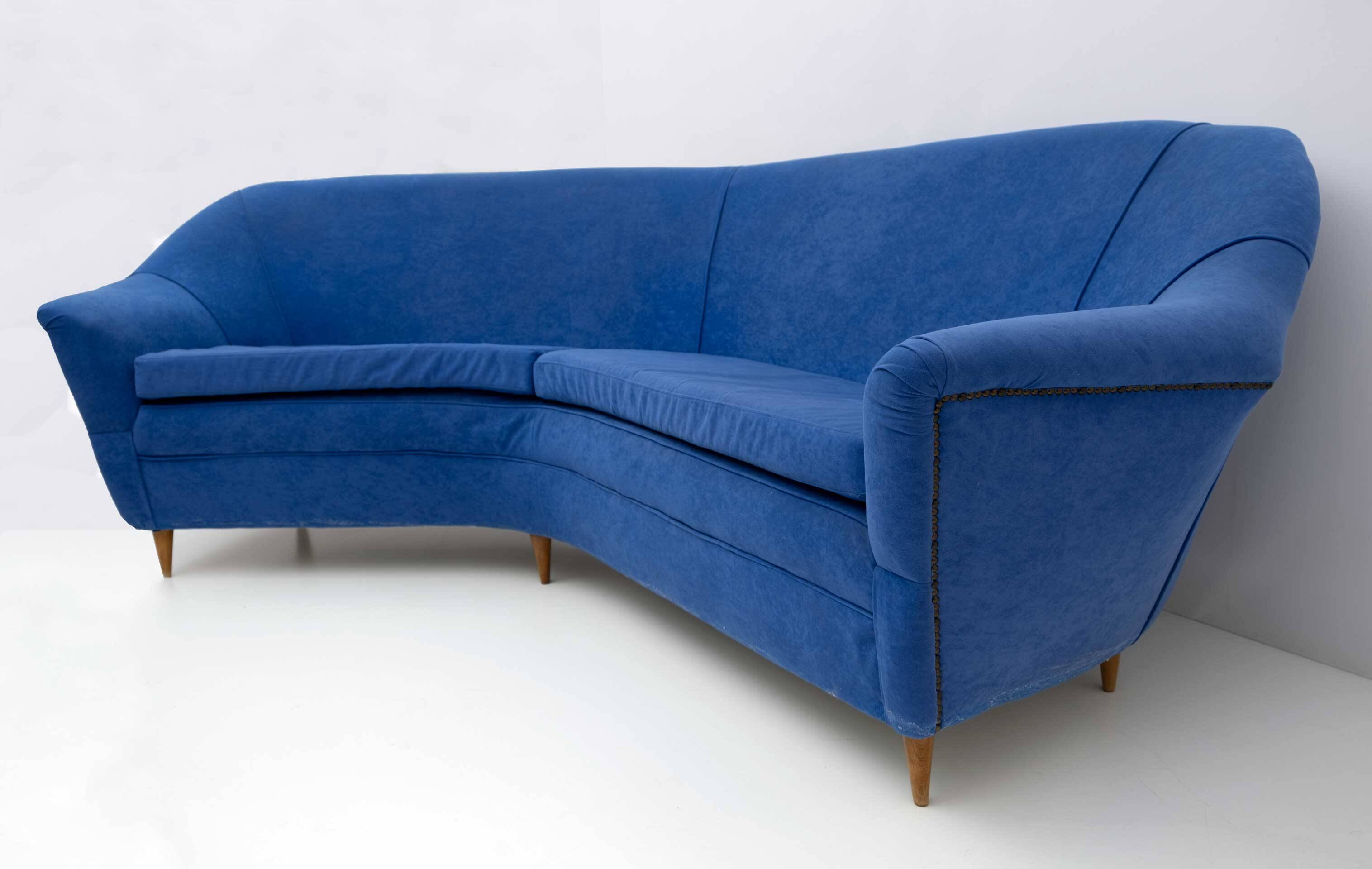 Ico Parisi Mid-Century Modern Italian Corner Sofa for Ariberto Colombo, 50