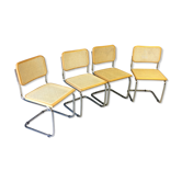 Set of 4 chairs B32 by Marcel Breuer