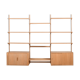 Wall system in oak by Kai Kristiansen for Feldballe Møbelfabrik