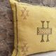 Silk cushion cover with Moroccan cactus pattern – Handmade Sabra cushion