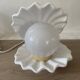 Lampe  coquillage céramique et opaline 70´s