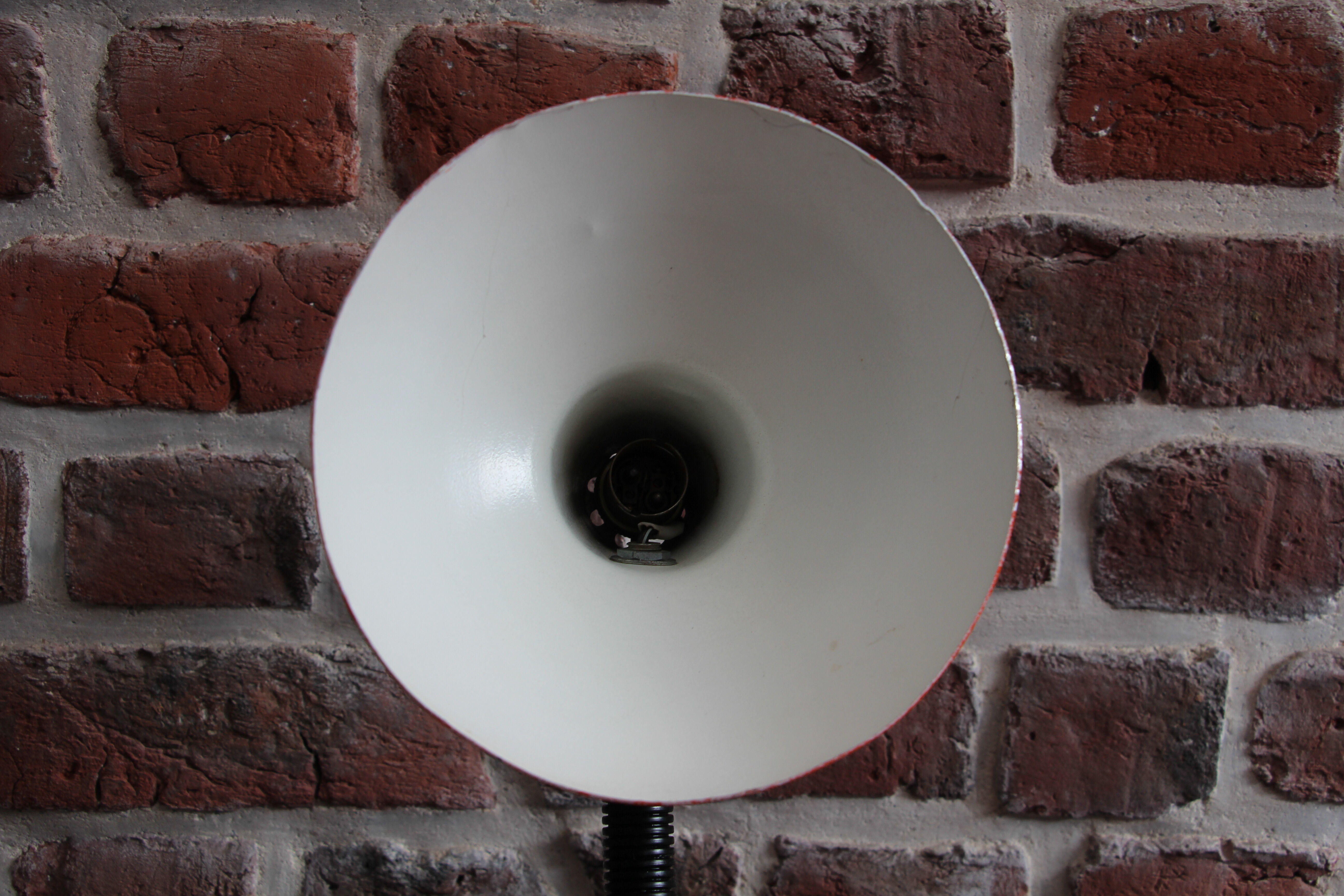 Desk lamp aluminor orange 70's