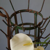 Vintage green bottle holder