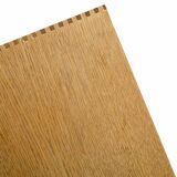 Oak 'gossip chair' bench