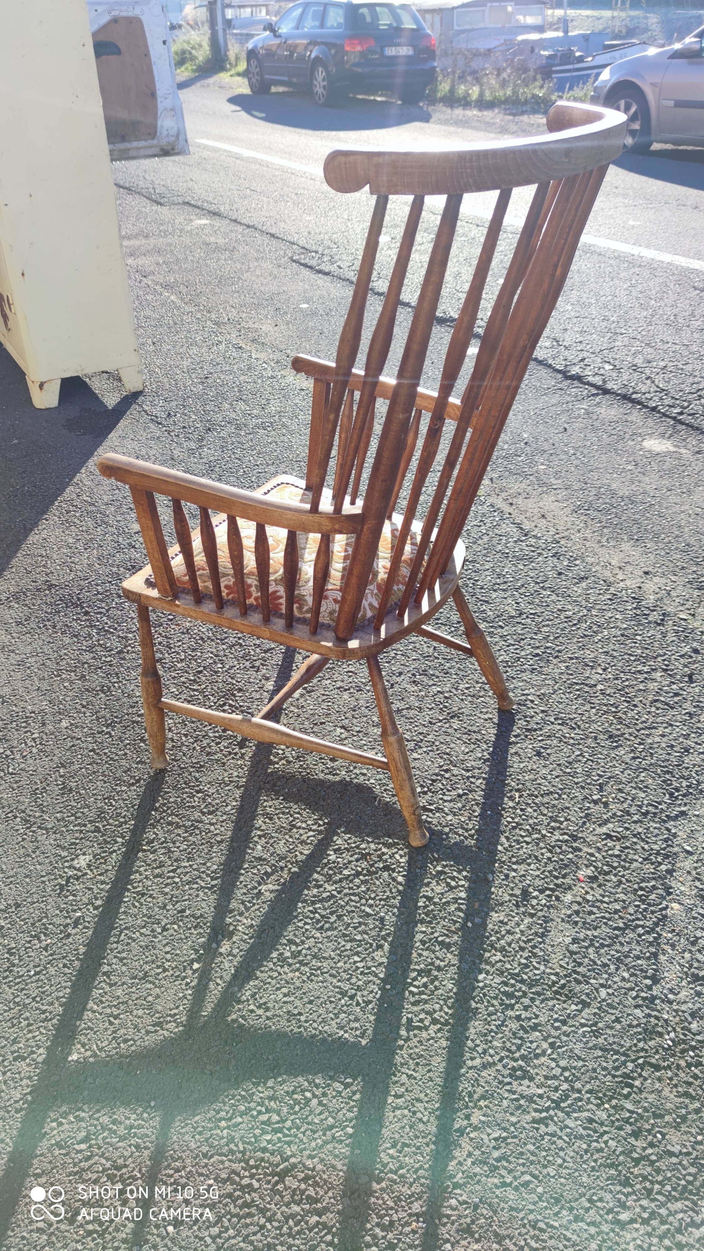 Fauteuil à haut dossier vers 1950/60