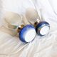 Pair of vintage lamps by Patrick Bossis – Limoges porcelain 1980