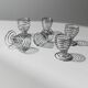 Lot de 6 coquetiers vintage - spirale en métal chromé, design Space Age intemporel, Italie années 1970 - idée cadeau, décoration de table rétro et élégante