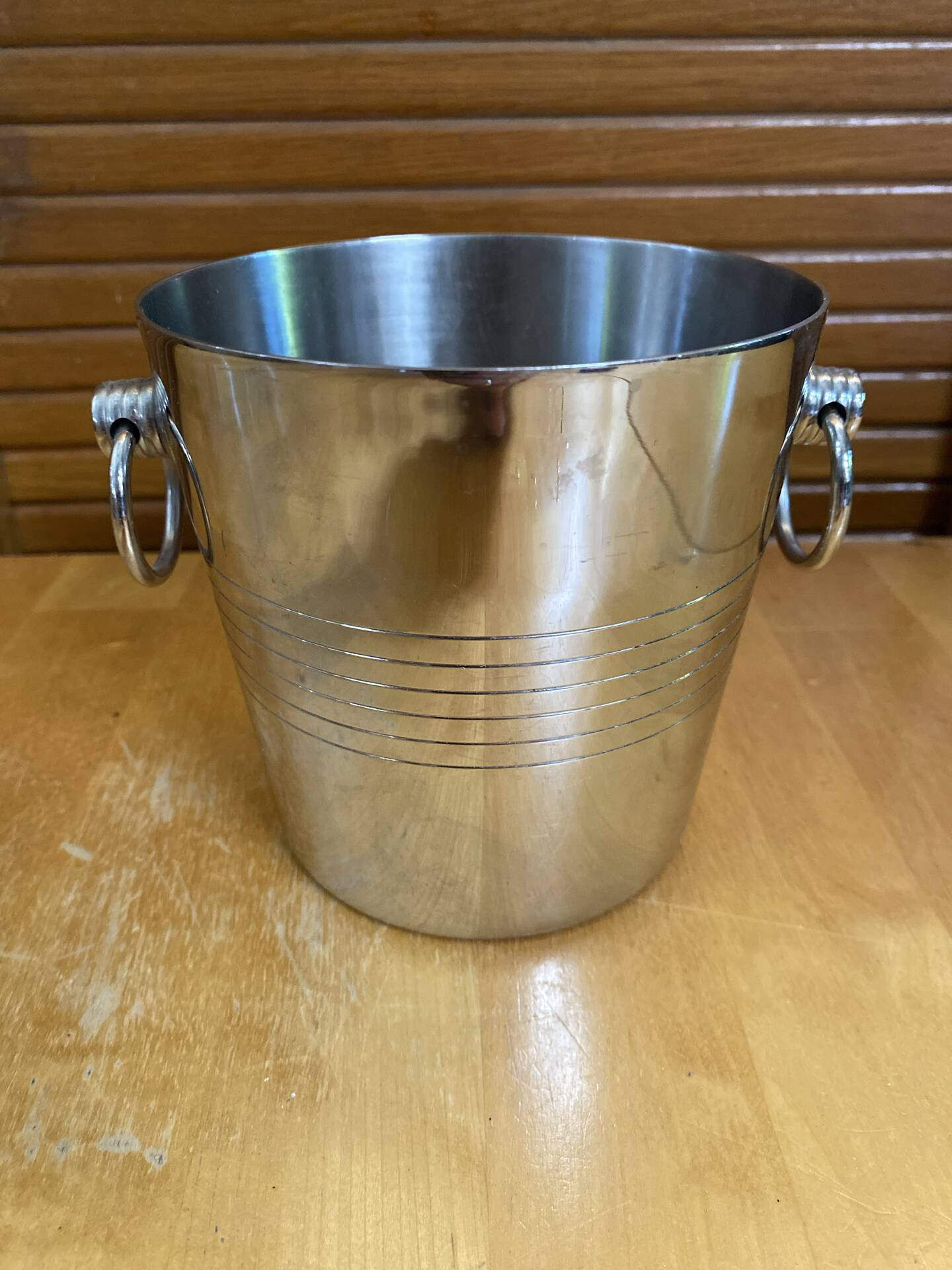 Old ice bucket cooler rémy letang stainless steel made in france #e1