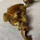 Pair of gilded wood wall consoles