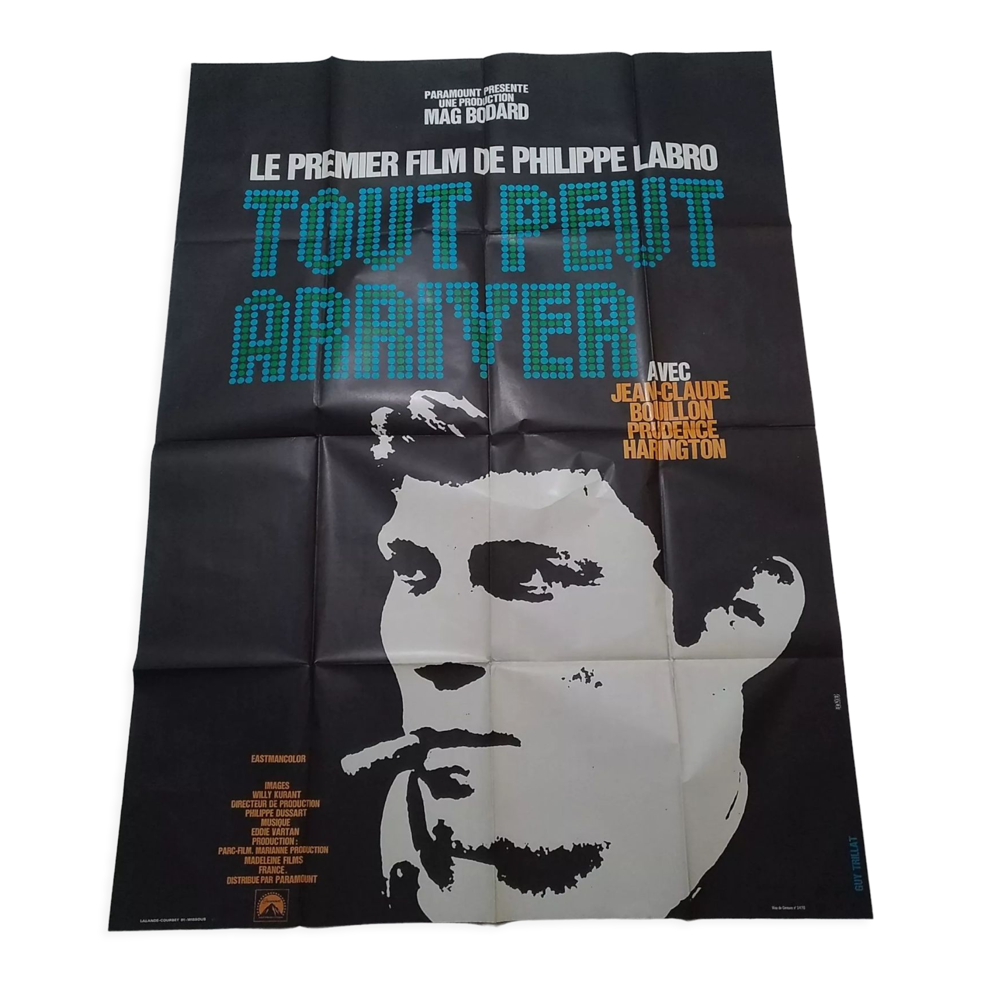 MANOLO AFFICHE CINÉMA originale f:120/160 pliée année 1986 Très Bon