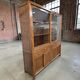 XL vintage wooden display cabinet / sideboard / wall cupboard