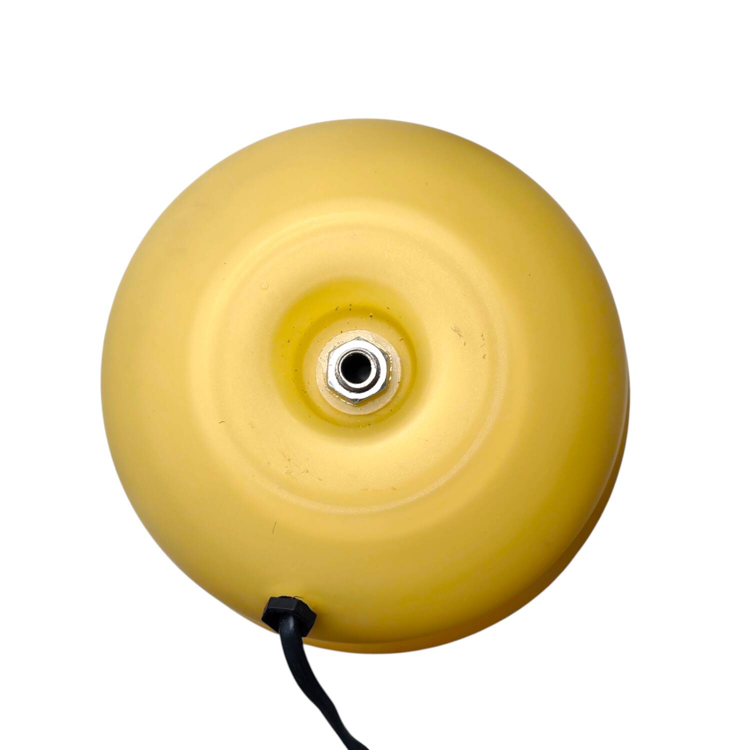 Vintage 1990s SCE Table Lamp - Vibrant Yellow Glass Mushroom Design