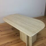 Travertine coffee table