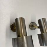 set of 2 Brass Spot elements ceiling wall Lights by OMI Lighting Germany, 1970s