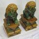 Pair of Chinese guardian lions foo dogs shishi imperial guardians ceramic