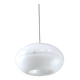 Italian Space Age Big White Doughnut Lamp, 70s