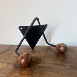 Double ball coat hook