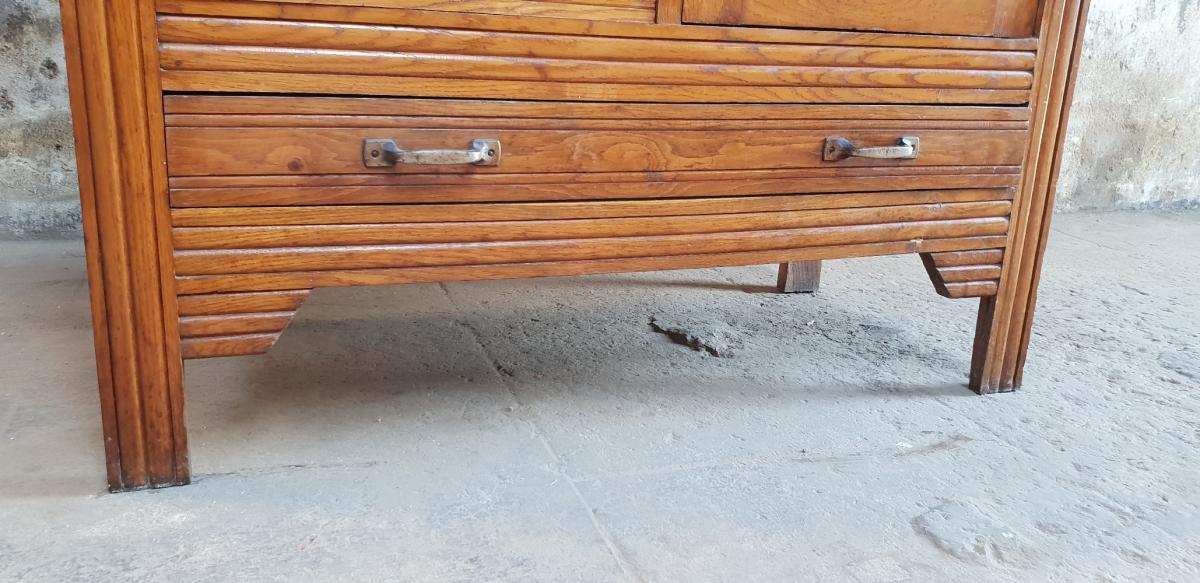 Art-deco style glazed cabinet